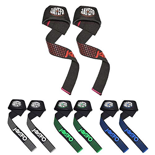 Jayefo Wrist Weight Lifting Straps ā CrossFit Neoprene Padded Wrist Support, Training Hand Wraps Grip for Bodybuilding & Powerlifting, Deadlift Straps & Gym Grip Straps for Workout (Silicon)