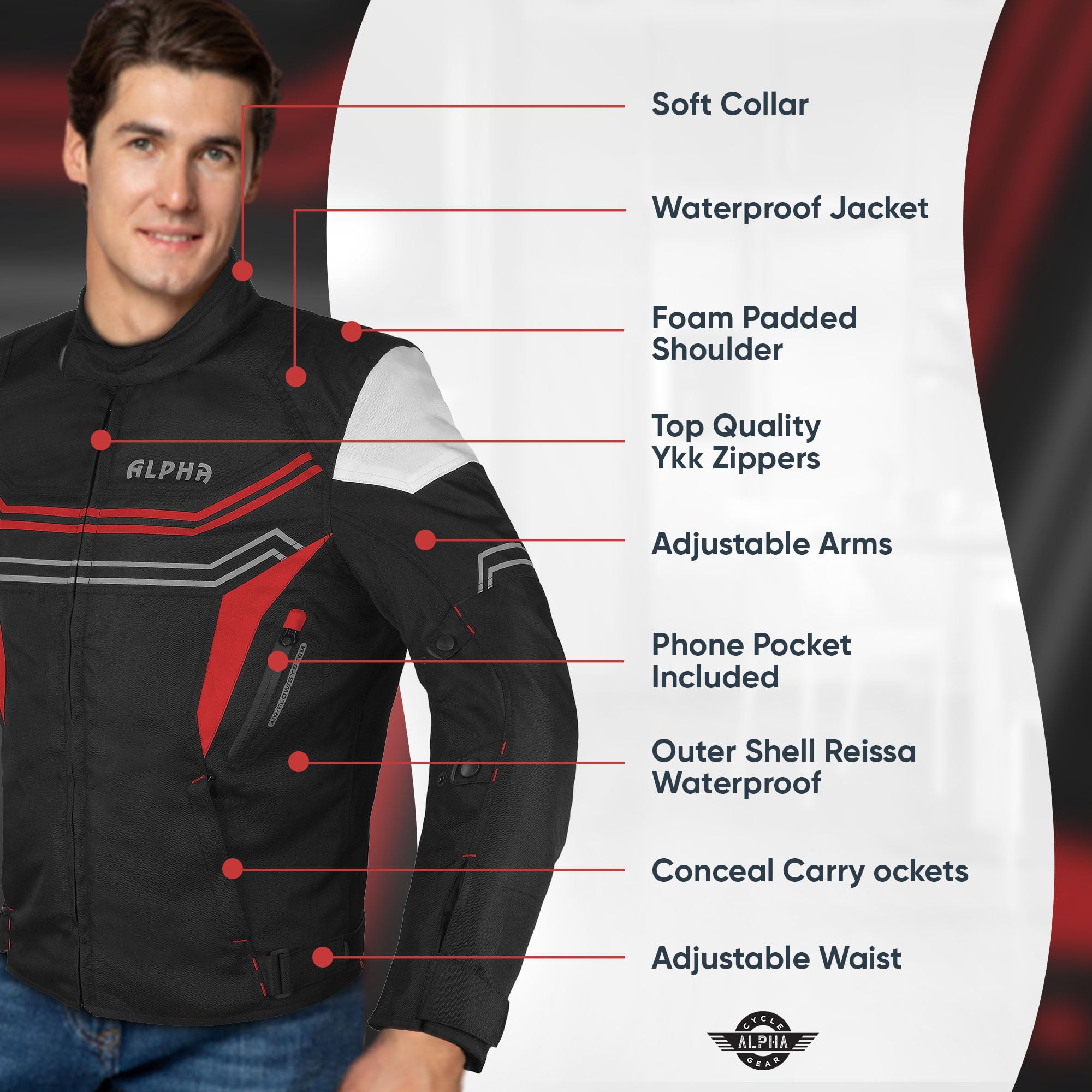 Reissa motorcycle jacket sales