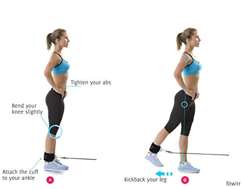 JAYEFO ANKLE STRAPS PADDED FOR CABLE MACHINE ATTACHMENT LEG KICKBACK PULLEY WORKOUT